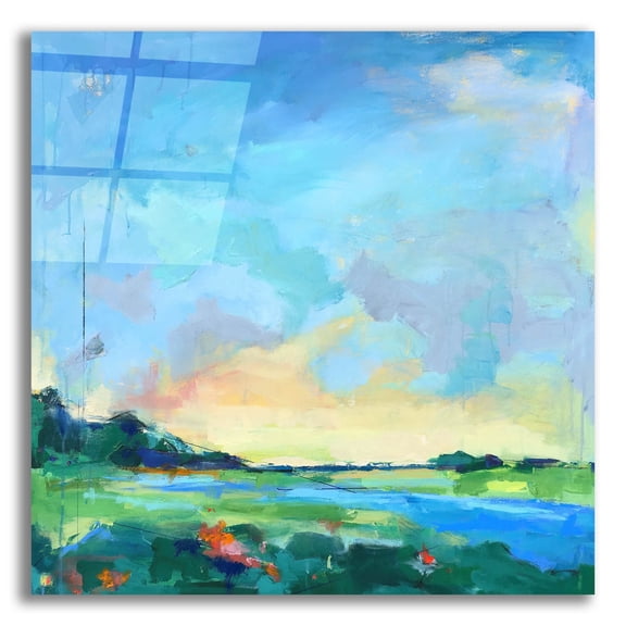 Epic Art ' River Marsh' by Page Pearson Railsback, Acrylic Glass Wall Art, 12"x12"
