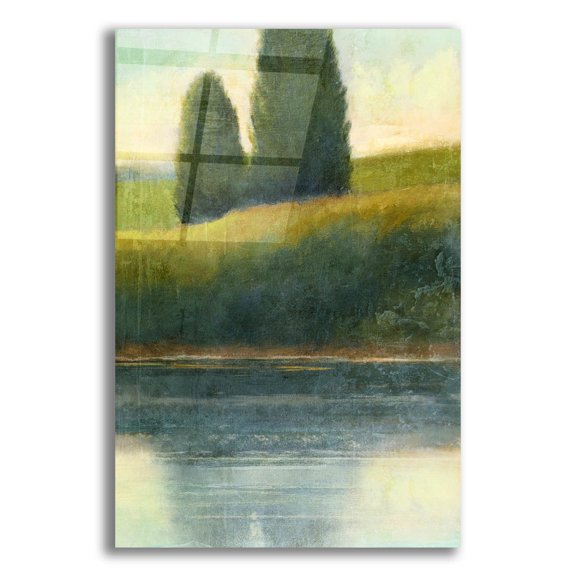 Epic Art 'Riverbank 2' by Suzanne Nicoll, Acrylic Glass Wall Art, 12"x16"