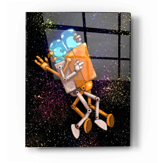 Epic Art 'Robo Love' by Craig Snodgrass, Acrylic Glass Wall Art, 12"x16"