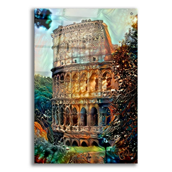 Epic Art 'Rome Italy Colosseum' by Pedro Gavidia, Acrylic Glass Wall Art, 24"x36"