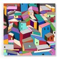thumbnail image 1 of Epic Art 'Rooftops II' by Nikki Galapon, Acrylic Glass Wall Art, 36"x36", 1 of 7