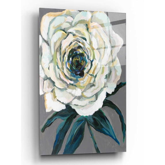 Epic Art 'Rose' by Jeanette Vertentes, Acrylic Glass Wall Art, 16"x24"