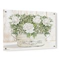 thumbnail image 1 of Epic Art 'Roses in White' by Cindy Jacobs, Acrylic Glass Wall Art, 36"x24", 1 of 5