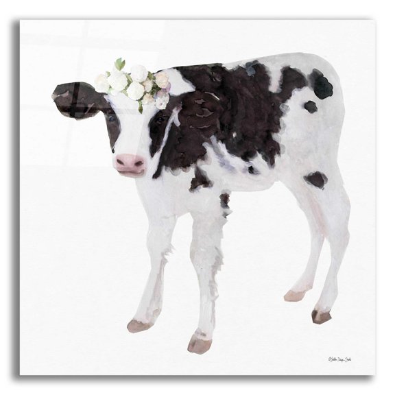 Epic Art 'Rosie' by Stellar Design Studio, Acrylic Glass Wall Art, 12"x12"