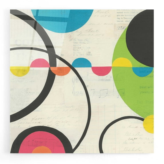 Epic Art 'Roundabout II' by Courtney Prahl, Acrylic Glass Wall Art, 12"x12"