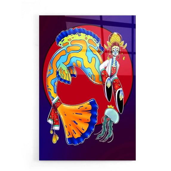 Epic Art 'Royalty' by Avery Multer, Acrylic Glass Wall Art, 16"x24"