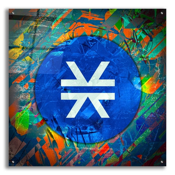 Epic Art 'STX Stacks Crypto' by Epic Art Portfolio, Acrylic Glass Wall Art, 36"x36"