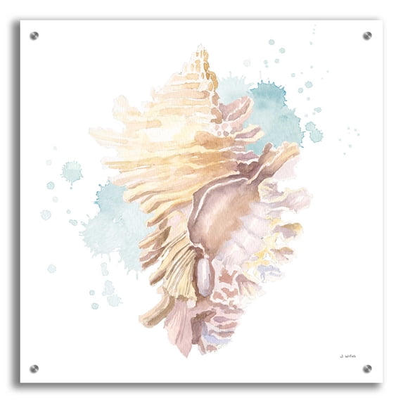 Epic Art 'Salento Coast IV' by James Wiens, Acrylic Glass Wall Art, 24"x24"