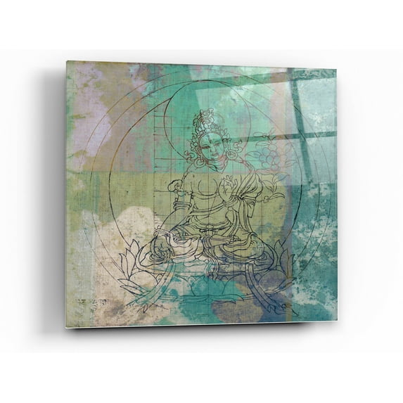 Epic Art 'Samadhi' by Elena Ray Acrylic Glass Wall Art, 36"x36"