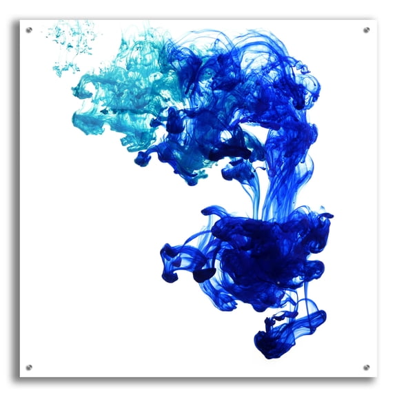 Epic Art 'Saphire Tear' by Epic Portfolio, Acrylic Glass Wall Art, 36"x36"