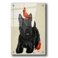 thumbnail image 1 of Epic Art 'Scottie Dog and Red Birds' by Fab Funky, Acrylic Glass Wall Art, 24"x36", 1 of 3