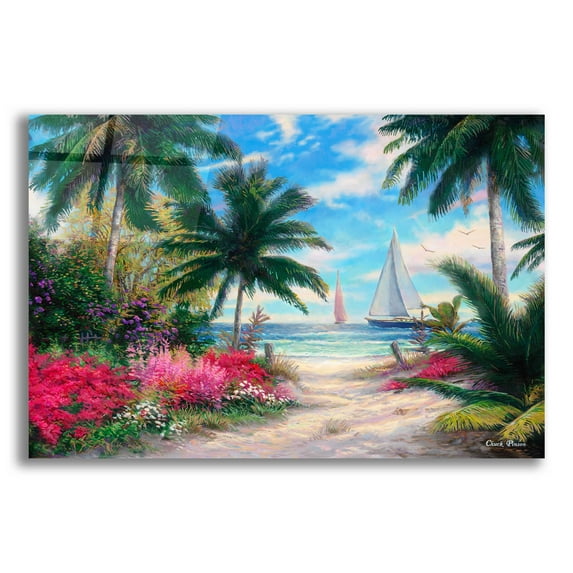 Epic Art 'Sea Breeze Trail' by Chuck Pinson, Acrylic Glass Wall Art, 16"x12"