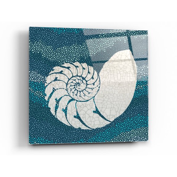 Epic Art 'Sea Glass III' by Wild Apple Portfolio, Acrylic Glass Wall Art, 24"x24"
