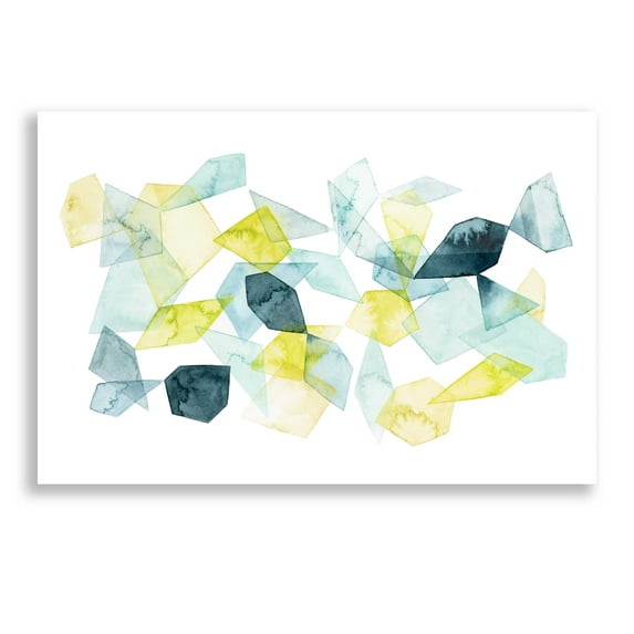 Epic Art 'Seaglass Abstract I' by Grace Popp, Acrylic Glass Wall Art, 24"x16"