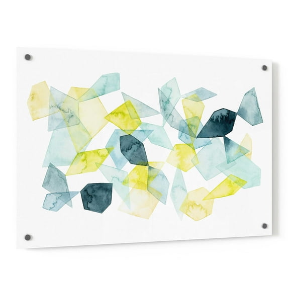 Epic Art 'Seaglass Abstract I' by Grace Popp, Acrylic Glass Wall Art, 36"x24"