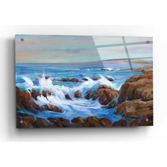 Epic Art 'Seascape Faraway I' by Tim O'Toole, Acrylic Glass Wall Art, 36"x24"