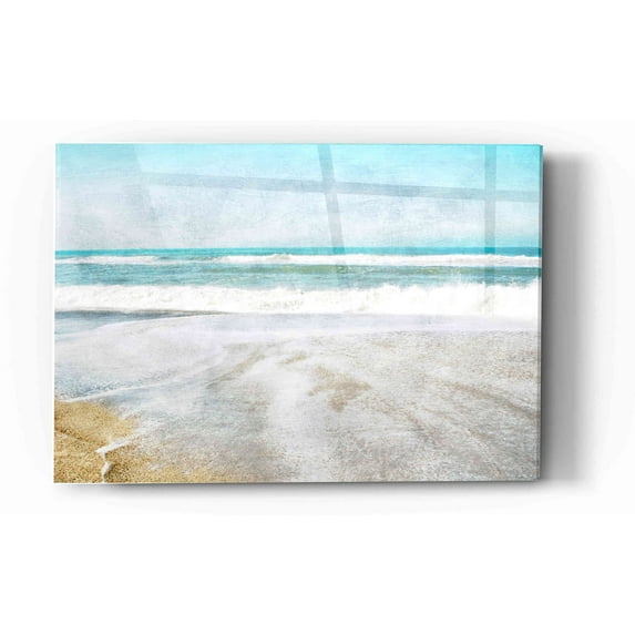 Epic Art 'Serene Coast Landscape' by Linda Woods, Acrylic Glass Wall Art, 12"x16"