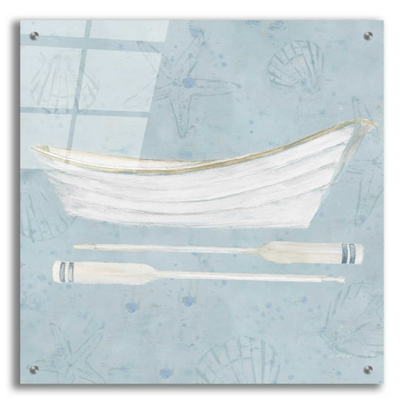 Epic Art 'Serene Seaside I' by James Wiens, Acrylic Glass Wall Art, 24"x24"