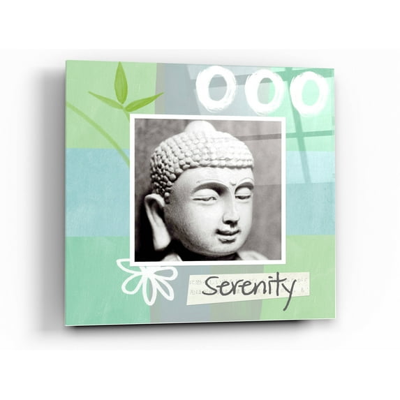 Epic Art 'Serenity' by Linda Woods, Acrylic Glass Wall Art, 24"x24"