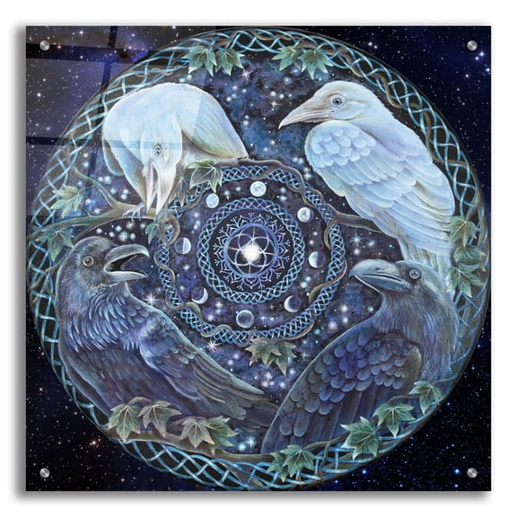 Epic Art 'Shadow And Light' by Verena Wild Acrylic Glass Wall Art, 24" x 24"