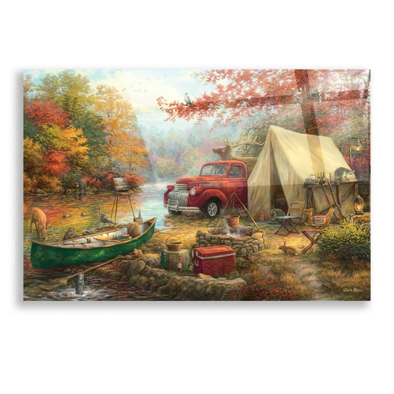 Epic Art 'Share the Outdoors' by Chuck Pinson, Acrylic Glass Wall Art, 16"x12"