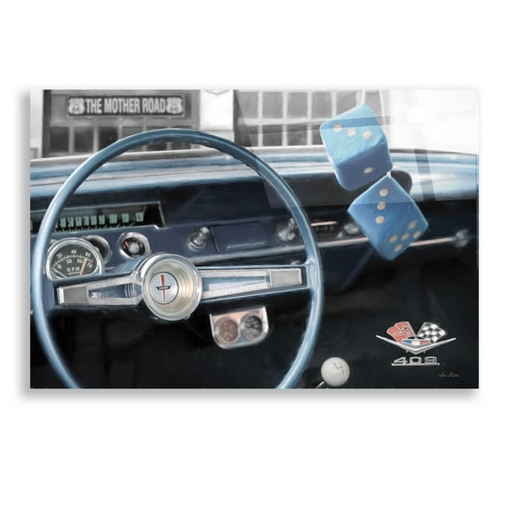 Epic Art 'She's Real Fine' by Lori Deiter, Acrylic Glass Wall Art, 24"x16"