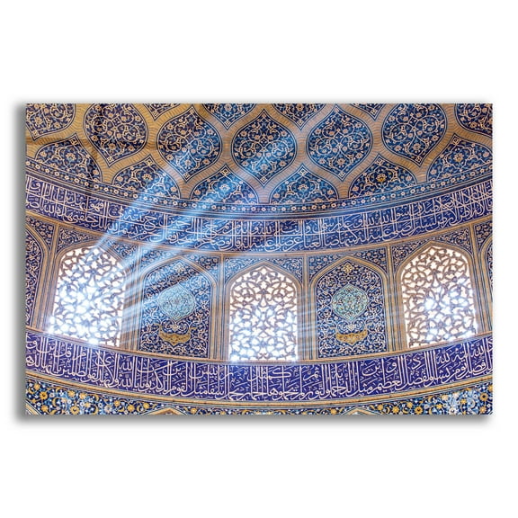 Epic Art 'Sheikh Lotfollah Mosque at Isfahan Iran' by Epic Portfolio, Acrylic Glass Wall Art, 24"x16"
