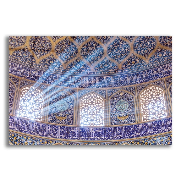 Epic Art 'Sheikh Lotfollah Mosque at Isfahan Iran' by Epic Portfolio, Acrylic Glass Wall Art, 36"x24"