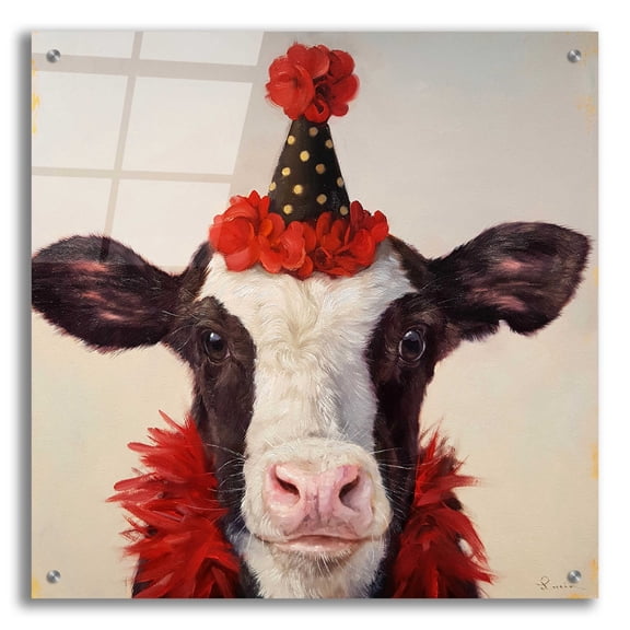 Epic Art 'Shindig' by Lucia Heffernan, Acrylic Glass Wall Art, 24"x24"