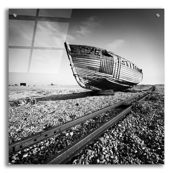 Epic Art 'Ship Wreck I' by Nina Papiorek, Acrylic Glass Wall Art, 24"x24"