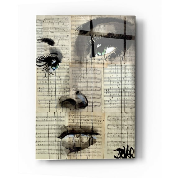 Epic Art 'Shore' by Loui Jover, Acrylic Glass Wall Art, 24"x36"