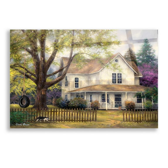 Epic Art 'Simple Country' by Chuck Pinson, Acrylic Glass Wall Art, 16"x12"