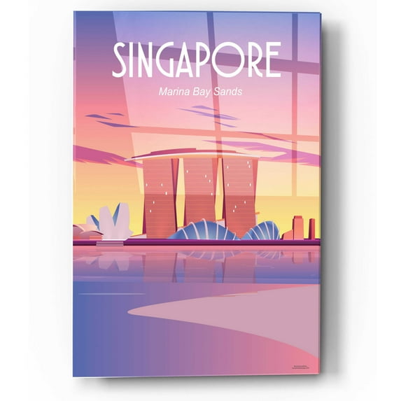 Epic Art 'Singapore' by Arctic Frame Studio, Acrylic Glass Wall Art, 12"x16"