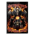 thumbnail image 1 of Epic Art 'Skeleton Rider With Text' by Flyland Designs, Acrylic Glass Wall Art, 24"x36", 1 of 8