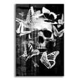 thumbnail image 1 of Epic Art 'Skull Butterfly Crown' by GraphINC, Acrylic Glass Wall Art, 16"x24", 1 of 8