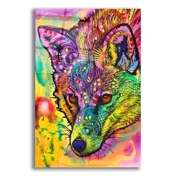 Epic Art 'Sly as a Fox' by Dean Russo, Acrylic Glass Wall Art, 16"x24"