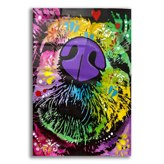 Epic Art 'Snoozling Snoot' by Dean Russo Acrylic Glass Wall Art, 16" x 24"
