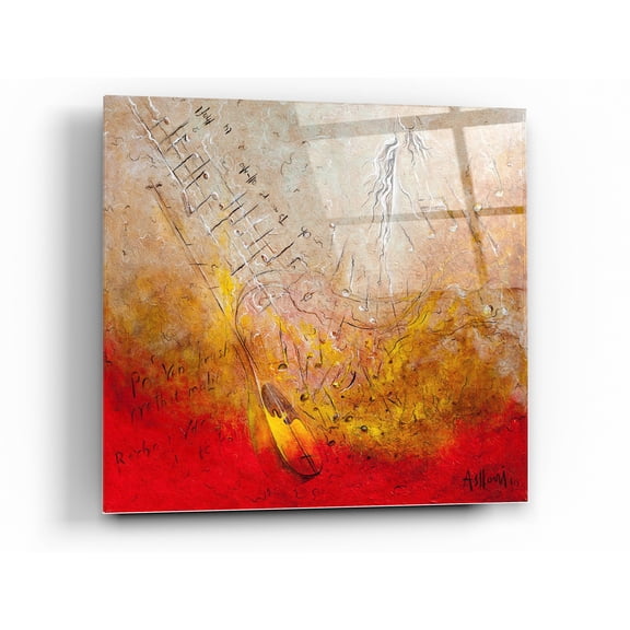 Epic Art 'Song of Rexha' by Samedin Asllani, Acrylic Glass Wall Art, 12"x12"