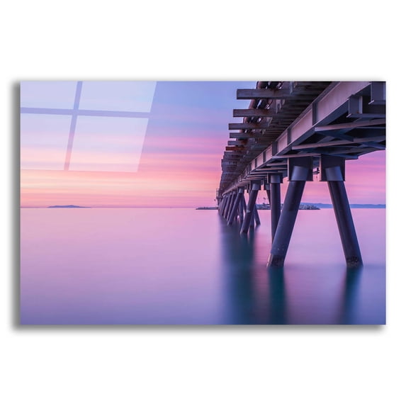 Epic Art 'Soothing Sunrise' by Chris Moyer, Acrylic Glass Wall Art, 16"x12"