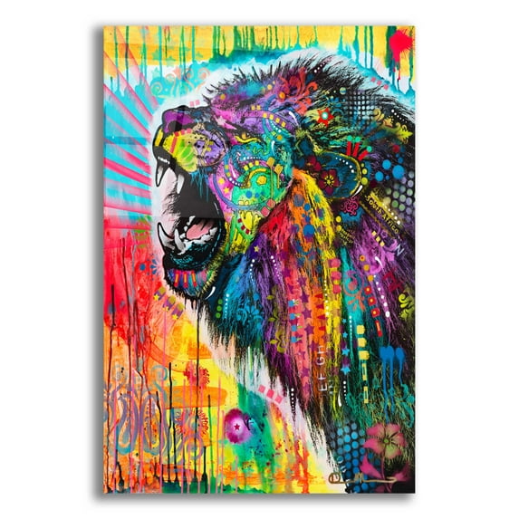 Epic Art 'South African Lion' by Dean Russo, Acrylic Glass Wall Art, 12"x16"