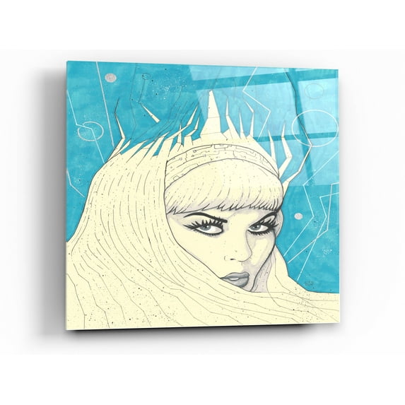 Epic Art 'Space Queen Ice' by Craig Snodgrass, Acrylic Glass Wall Art, 36"x36"
