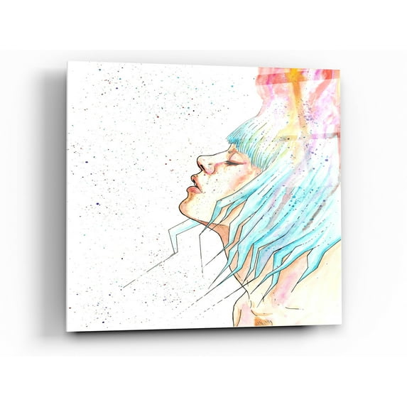 Epic Art 'Space Queen Rebirth' by Craig Snodgrass, Acrylic Glass Wall Art, 24"x24"