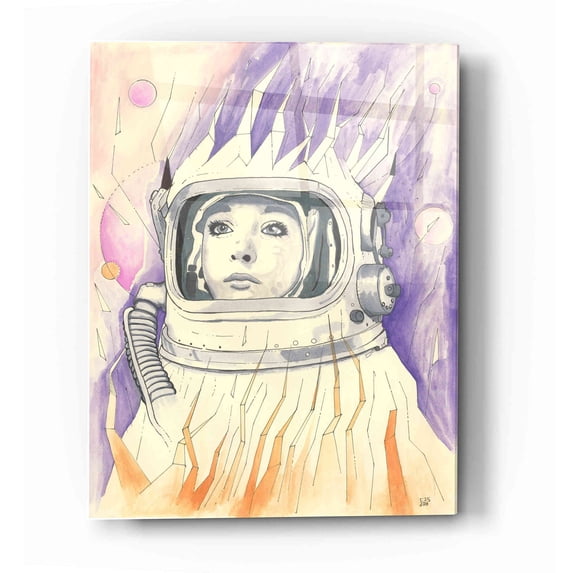 Epic Art 'Space Queen Reconstruct' by Craig Snodgrass, Acrylic Glass Wall Art, 16"x24"