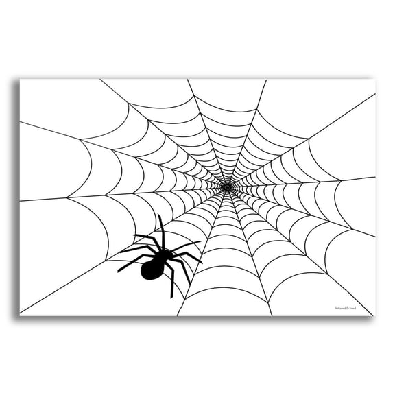 Epic Art 'Spider Web I' by Lettered & Lined, Acrylic Glass Wall Art, 16"x12"