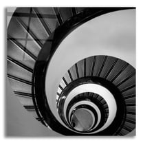 Epic Art 'Spiral Staircase No. 3' by Photoinc Studio, Acrylic Glass Wall Art, 12"x12"