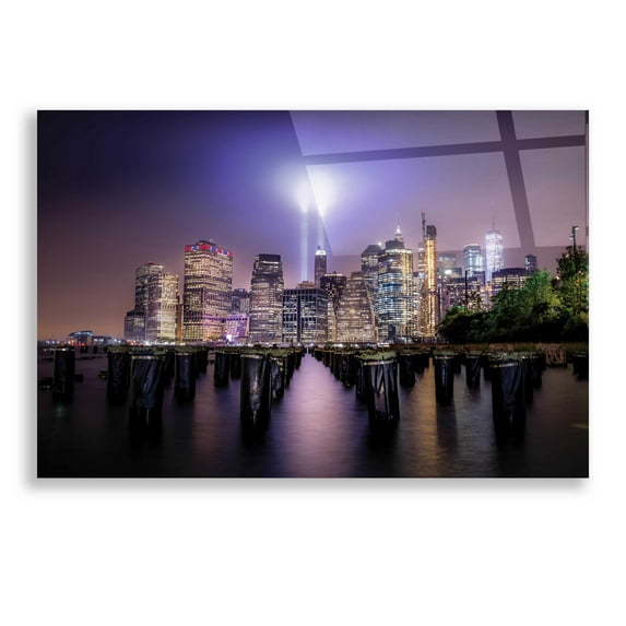 Epic Art 'Spirit Of New York Ii' by Nicklas Gustafsson Acrylic Glass Wall Art, 24"x16"