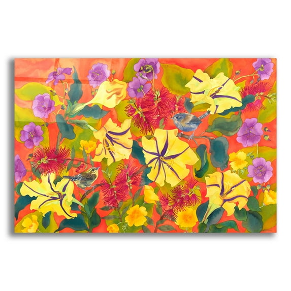 Epic Art 'Spring Joy' by Carissa Luminess, Acrylic Glass Wall Art, 16"x12"