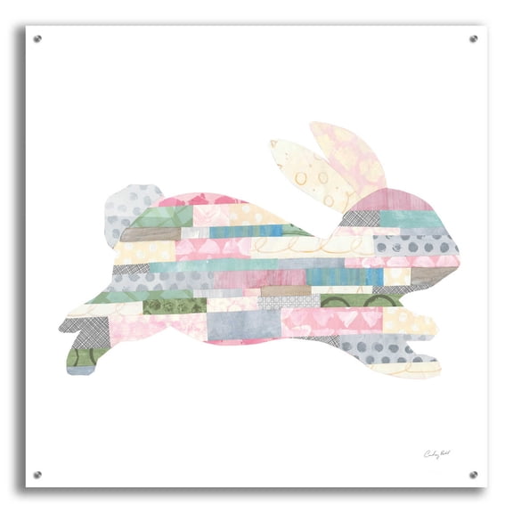 Epic Art 'Spring into Easter I by Courtney Prahl, Acrylic Glass Wall Art, 36"x36"