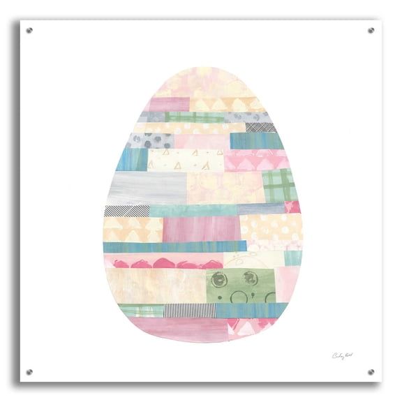 Epic Art 'Spring into Easter III by Courtney Prahl, Acrylic Glass Wall Art, 36"x36"