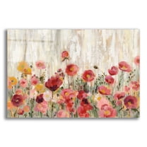 Epic Art 'Sprinkled Flowers' by Silvia Vassileva, Acrylic Glass Wall Art, 16"x12"
